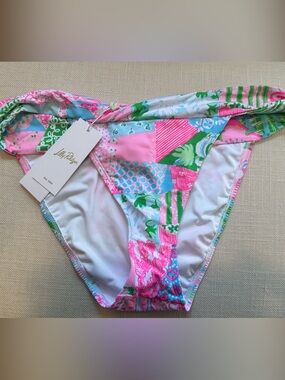 Lilly Pulitzer Trey Bikini Bottom Crazy Quilt